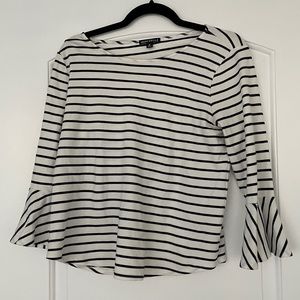 Jcrew Factory Women’s Bell Sleeved Striped Top